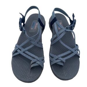 Skechers Womens Reggae Irie Mon Sandal Navy Size 10